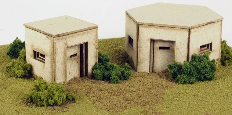 Bouwpakket HO/OO: WW2 bunkers - Metcalfe - PO520