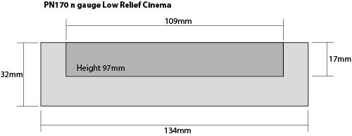 Bouwpakket N: Half relief bioscoop- Metcalfe - PN170