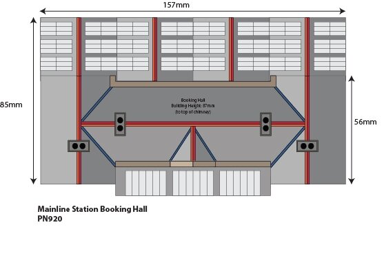 Bouwpakket N: Hoofdspoor stationsgebouw - Metcalfe - PN920