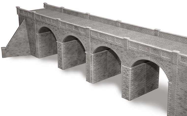 Bouwpakket HO/OO: dubbelspoor viaduct - natuursteen - Metcalfe - PO241