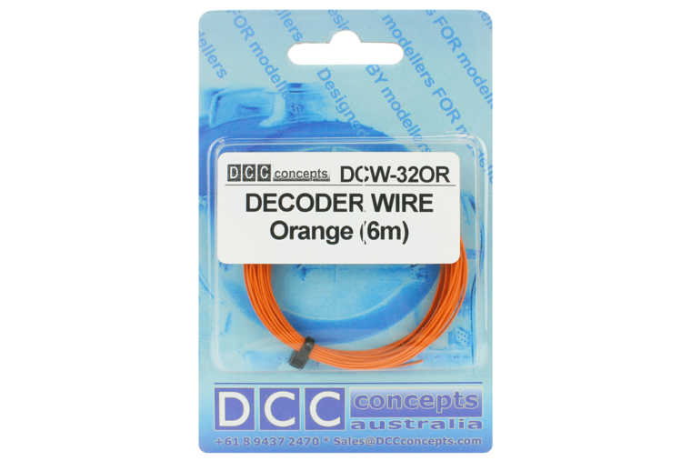 6m oranje decoder installatie draad - DCC concepts