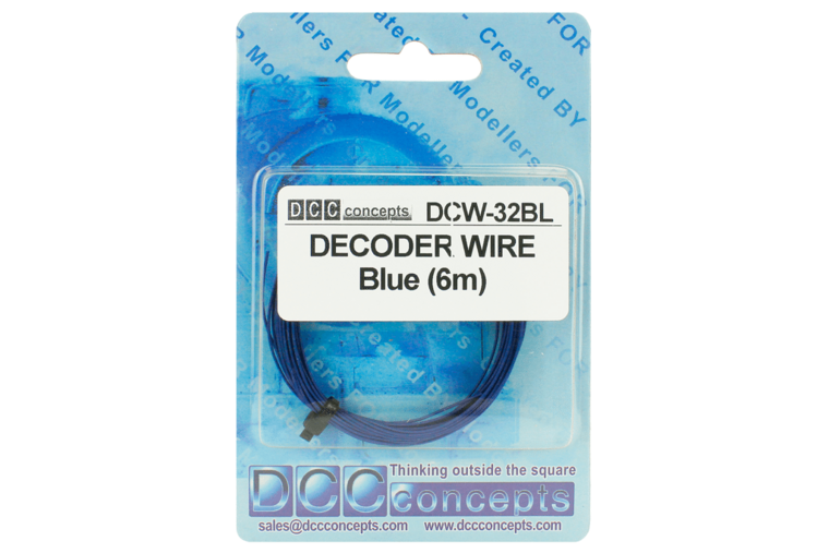 6m blauw decoder installatie draad - DCC concepts