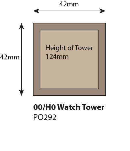 Bouwpakket HO/OO: uitkijktoren kasteel - Metcalfe - PO292