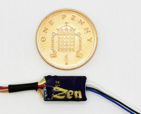 Zen Blue decoder - 8 pin direct - nano - 2 functies - DCC concepts