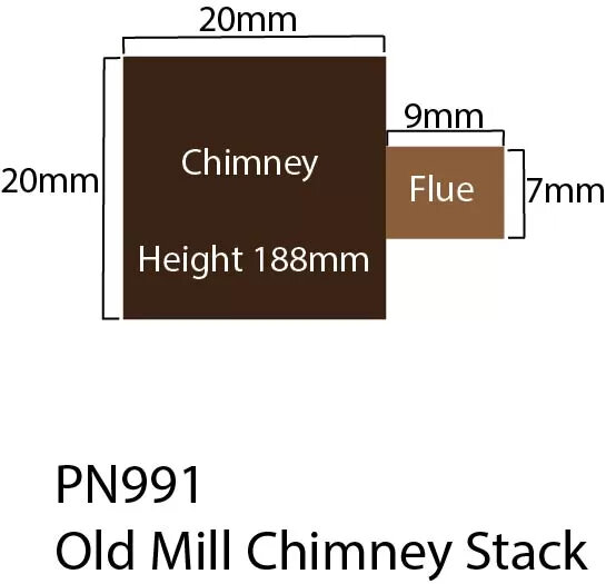 Bouwpakket N: Fabrieksschoorsteen -  Metcalfe - PN991