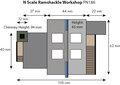 Bouwpakket N: Bouwvallige werkplaats -  Metcalfe - PN186